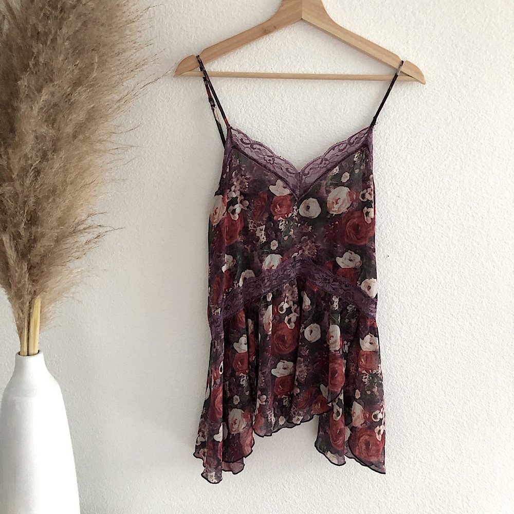 Free People Floral Tank